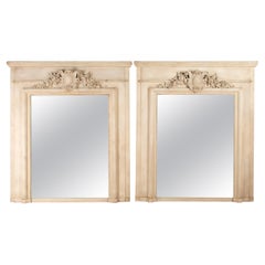 Pair of French Painted Mirrors