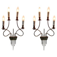 Midcentury Wall Sconces by Guglielmo Ulrich