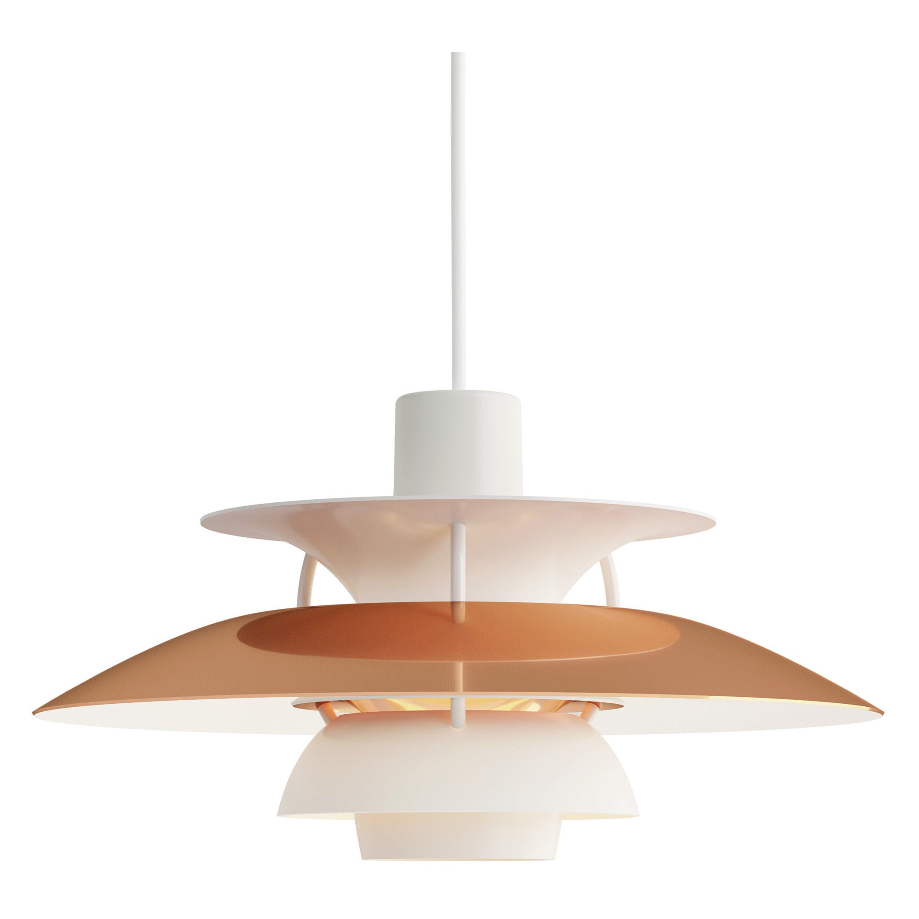 Louis Poulsen PH5 Mini Pendant Lamp in Copper by Poul Henningsen