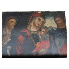 Virgin and Child, Oil on Panel, XVIIth Century