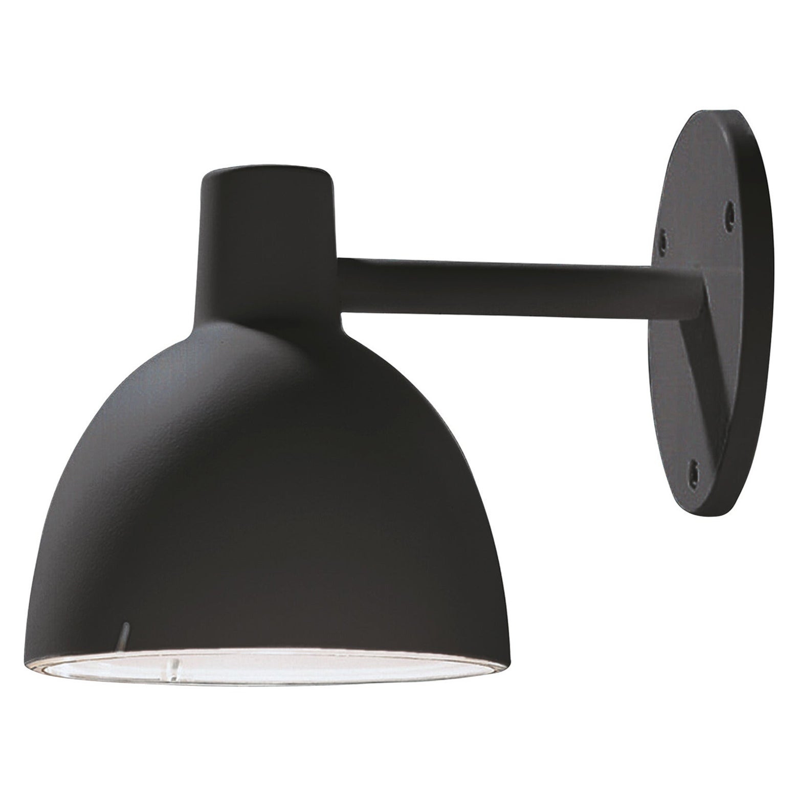 Toldbod Outdoor Wall Lamp in Black by Louis Poulsen