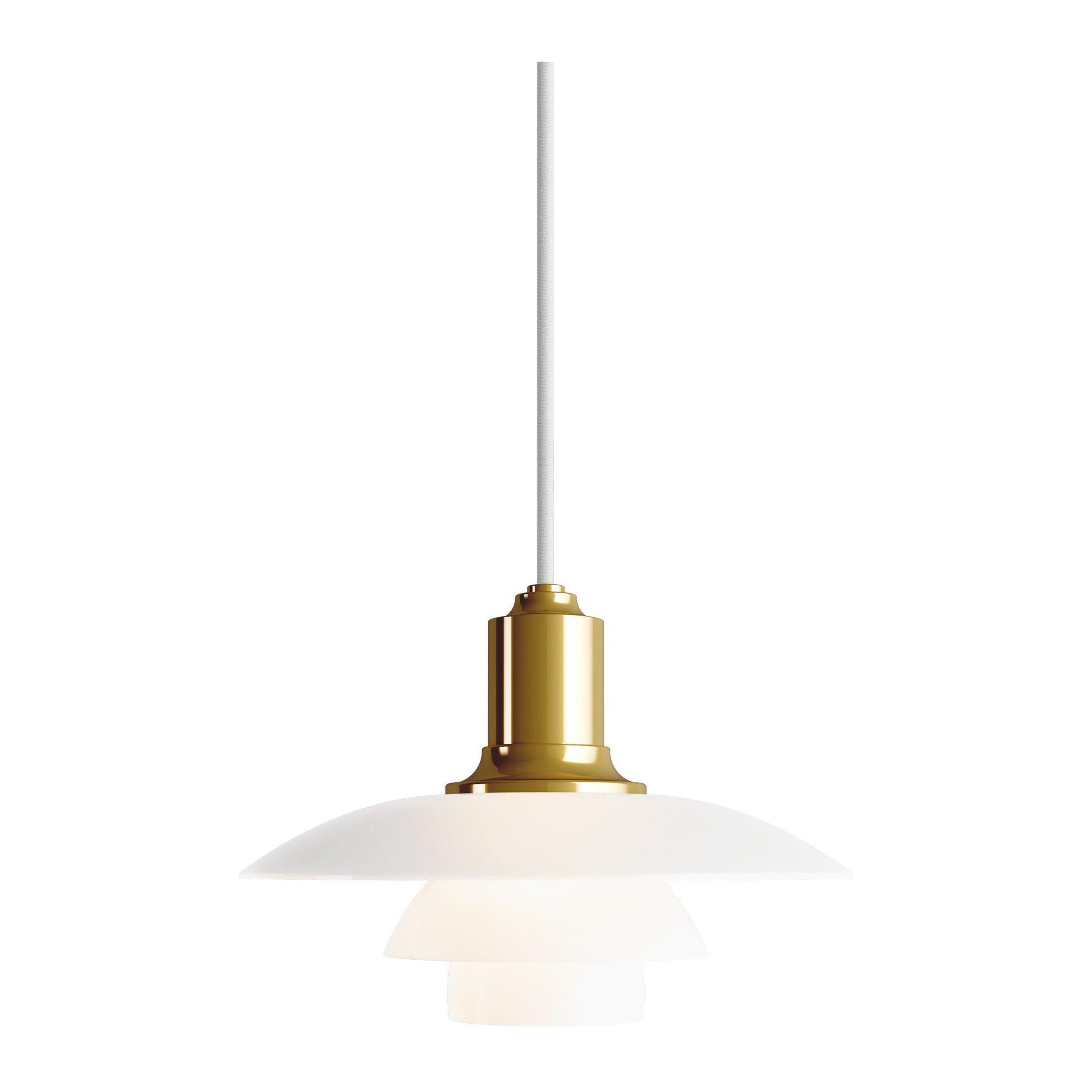 Louis Poulsen PH 2/1 Pendant Light in Brass by Poul Henningsen