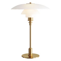 Louis Poulsen PH 3½-2½ Glass Table Lamp in Brass by Poul Henningsen