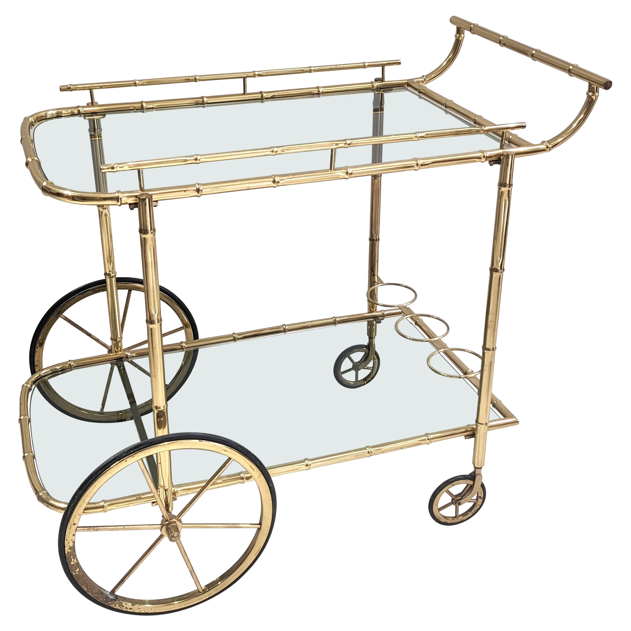 Bar Kart Trolley in the "Maison Baguès Style" For Sale