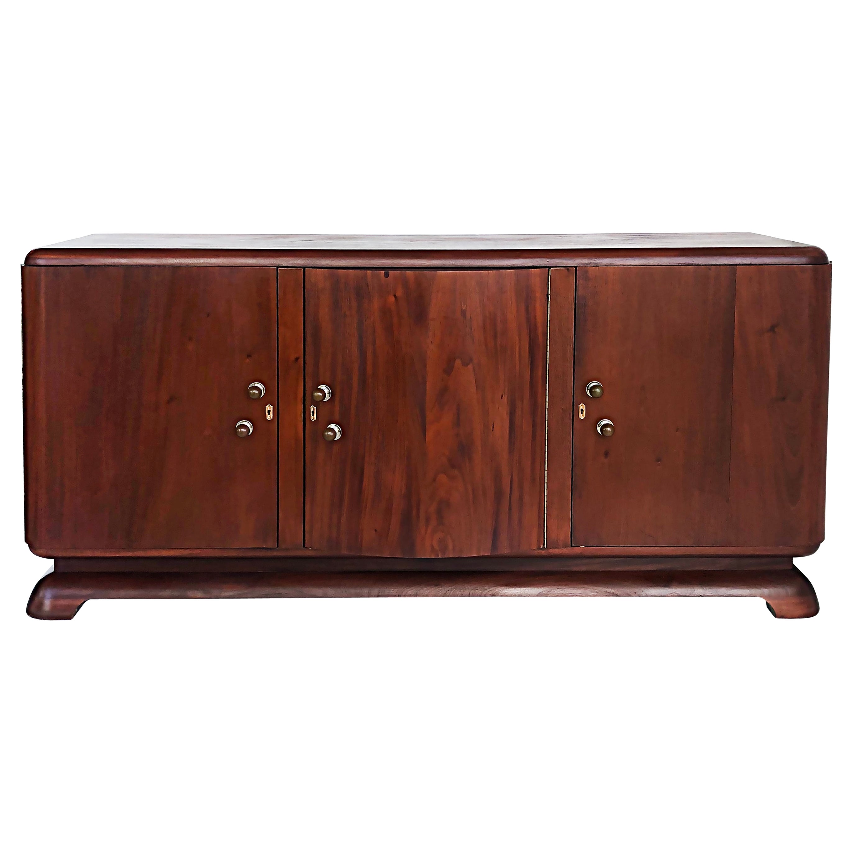 Restored 1940s French Art Deco Sideboard
