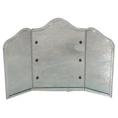 Retro Venetian Style 3 Panel Dressing Mirror