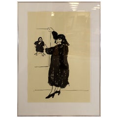 David Hockney Ann Looking At Her Picture Signed Lithograph 1980