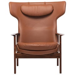 Vintage Wingback Lounge Chair by Ib Kofod Larsen for Fröscher