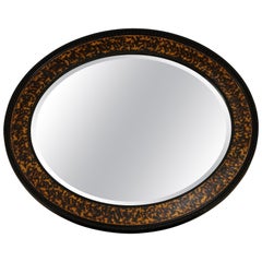 Vintage Oval Wall Mirror in the Manner of William Yeoward
