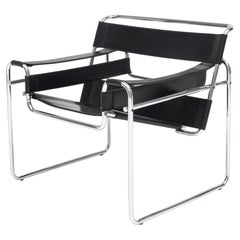 Marcel Breuer 'Wassily' Chair, Gavina, 1960s 'Authentic, Stamped'