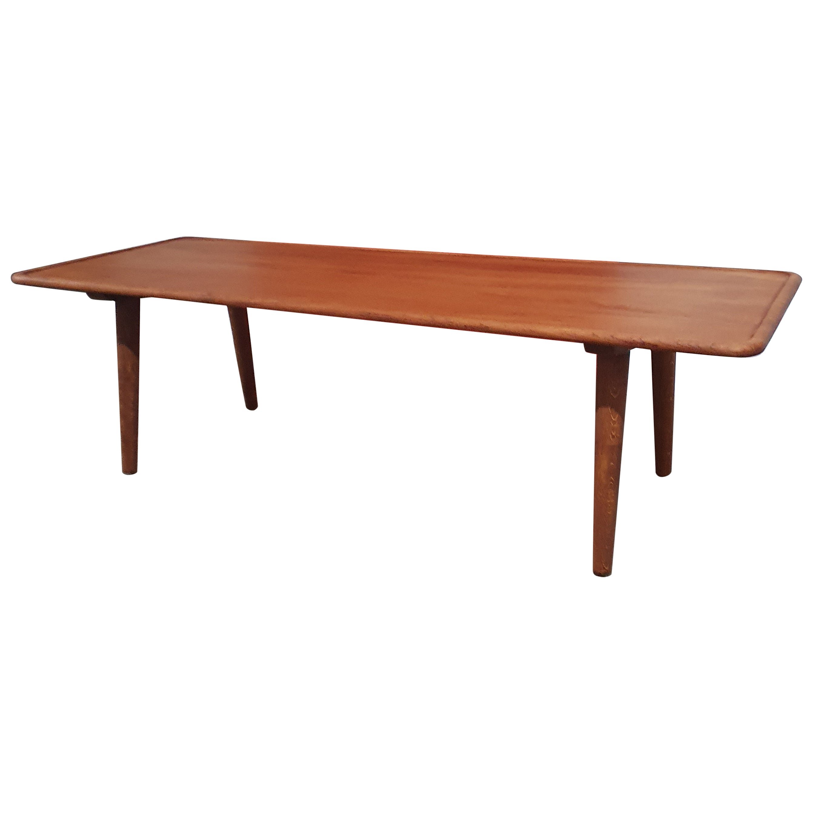 Table basse en teck et chêne Hans Wegner pour Andreas Tuck en vente