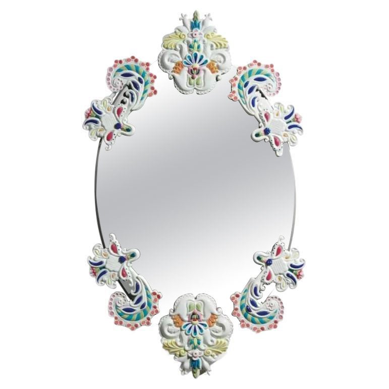 Oval Limited Edition Wall Mirror without Frame in Multicolor