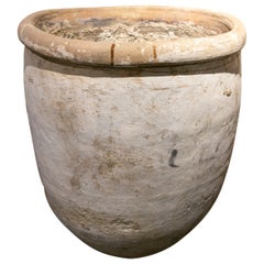 19th Century Spanish, Large Andalusian Handmade Terracotta Earthenware Jar 