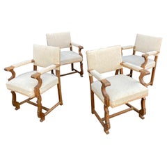 4 Armchairs in the Style of  Victor Courtray, or Charles Dudouyt, circa 1940