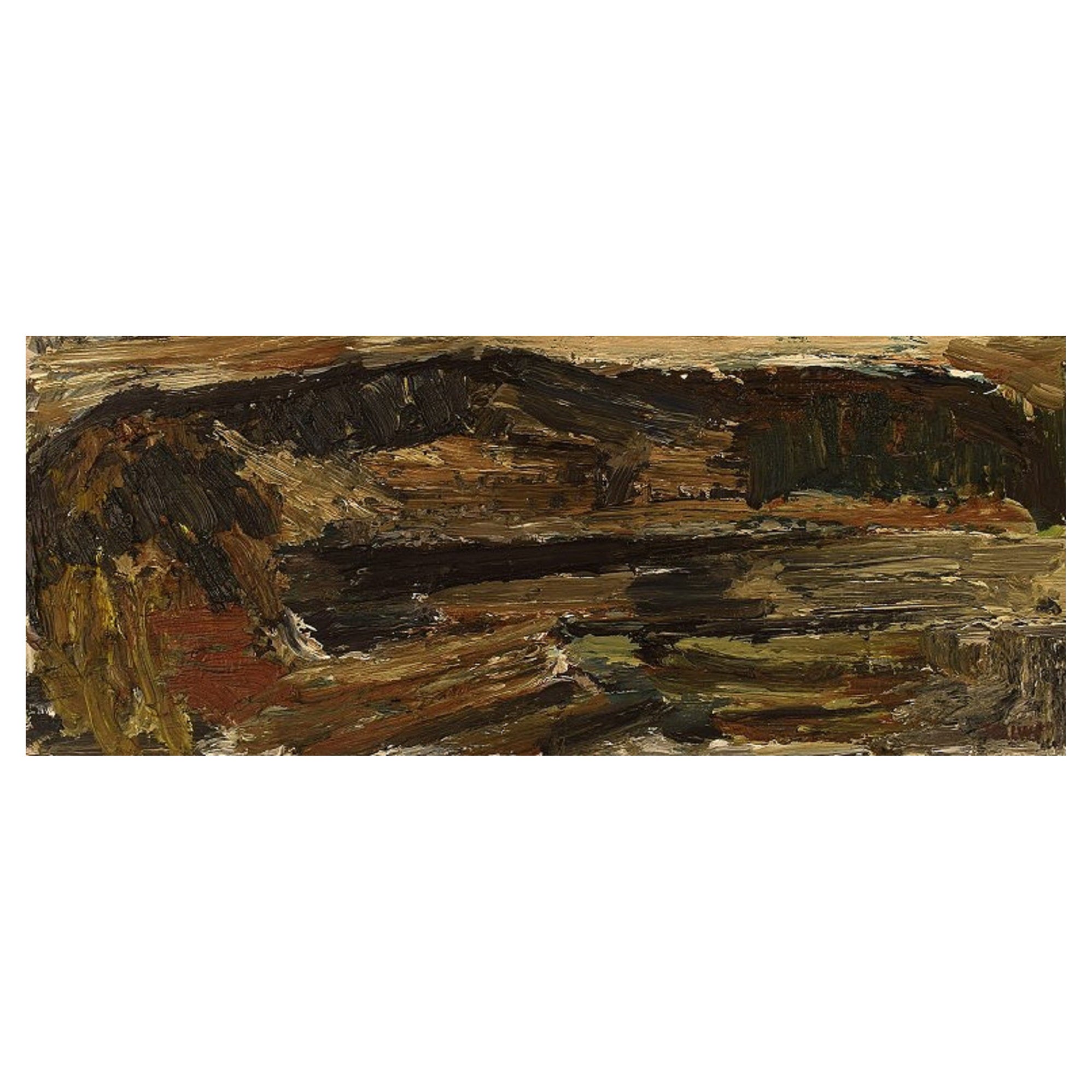 Carl-Einar Tellwe, Listed Swedish Artist, Oil on Board, Landscape