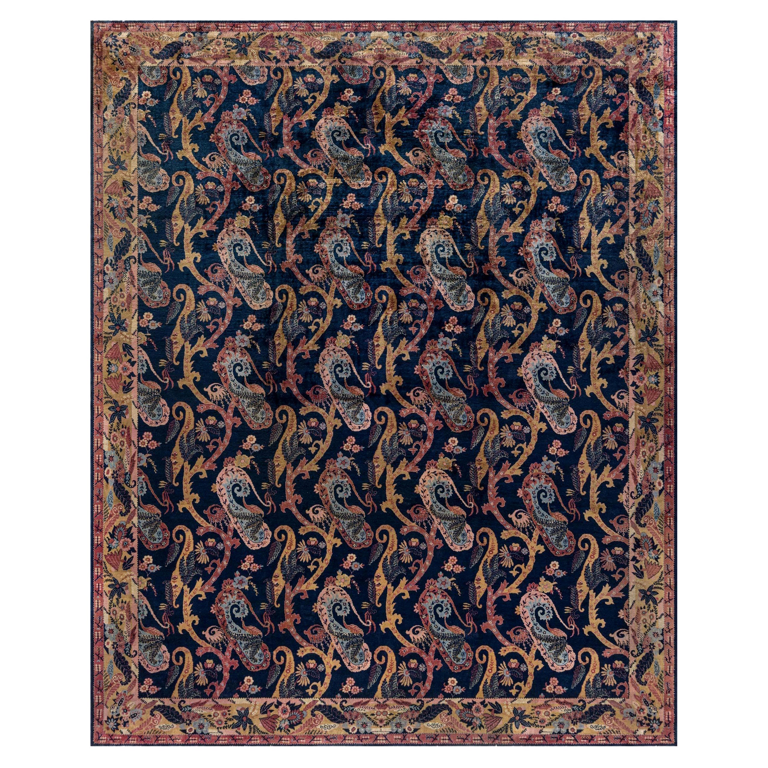 Doris Leslie Blau Collection Antique Indian Rug For Sale at 1stDibs