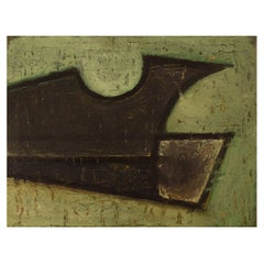 Charles Herman Hoffman, Oil on Board, Abstract Composition