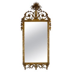 Miroir néoclassique en bois doré du XVIIIe siècle