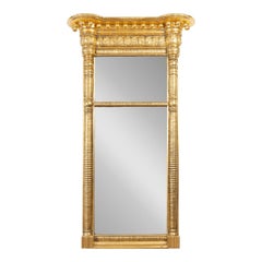 Miroir de pilier de tabernacle américain doré par Waterhouse