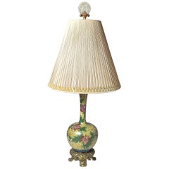 Early 20th Century Chinese Cloisonné Lamp by Crescent Lamp Co.