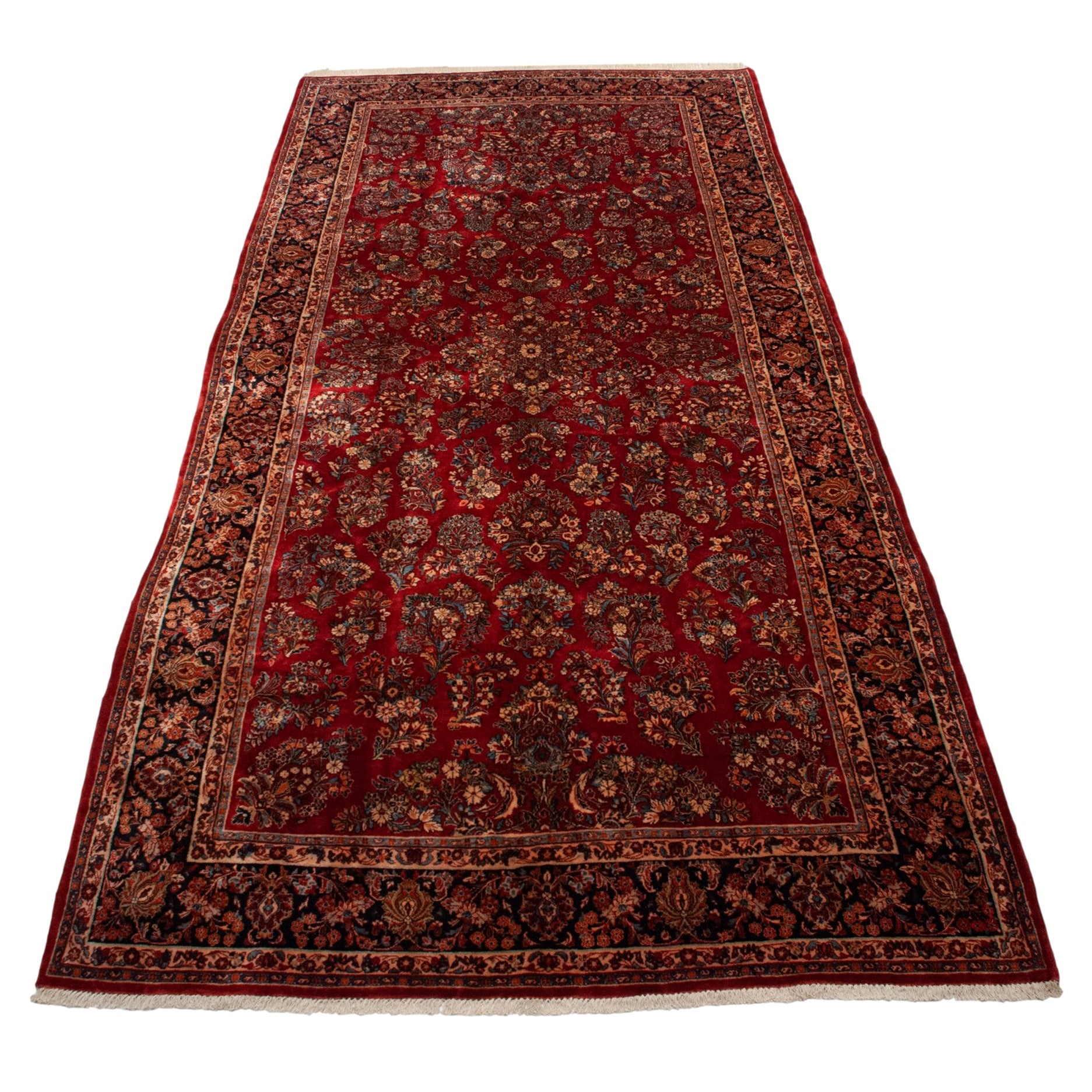 Vintage American Sarouk Carpet For Sale