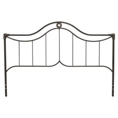 Vintage Late 20th Century Metal French Country King Headboard