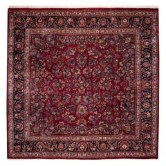 Vintage Fine Sarouk Square Carpet