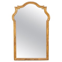 An Italian Early 19th Century Carved-Wood Mirror w/its Original Finish