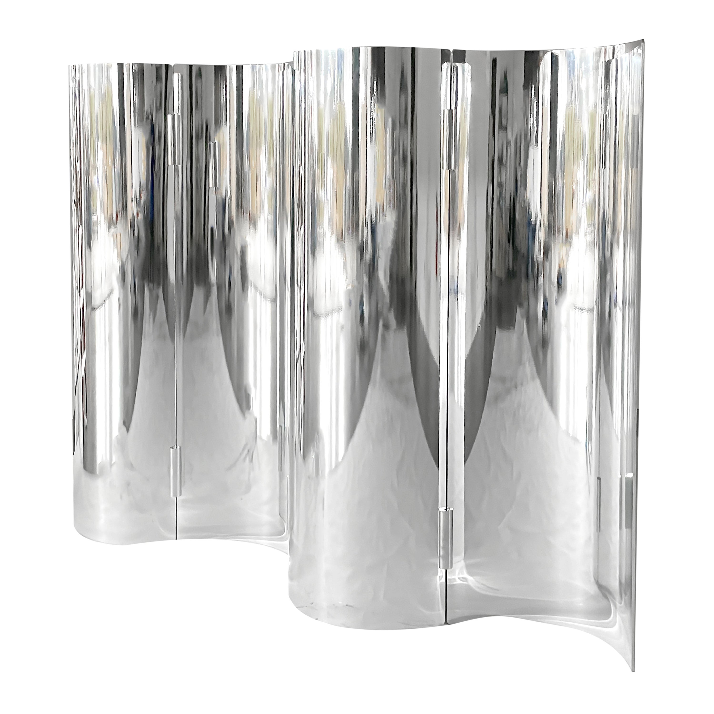Chic Mirror-Polished or Powder-Coated Aluminum Room Divider or Screen