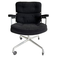 1977 Eames Time Life Chair in Black Burlap