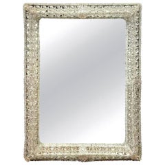 Antique Venetian Beaded Crystal Mirror