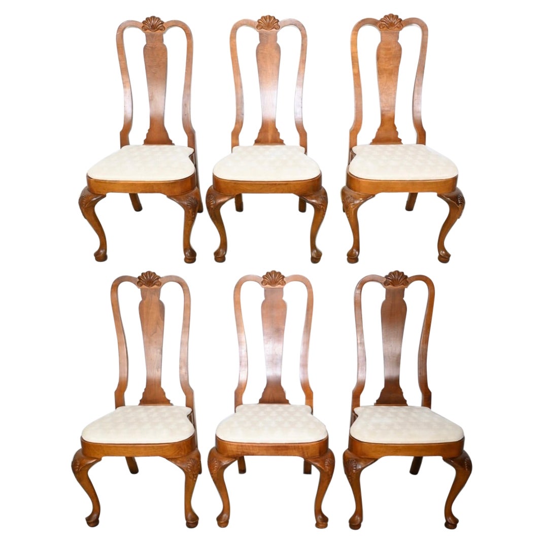 Romweber Furniture French Queen Anne Style Dining Chairs, Set of 6