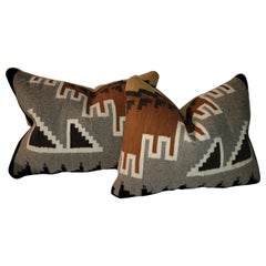 Vintage Pair of Indian Weaving Pillows
