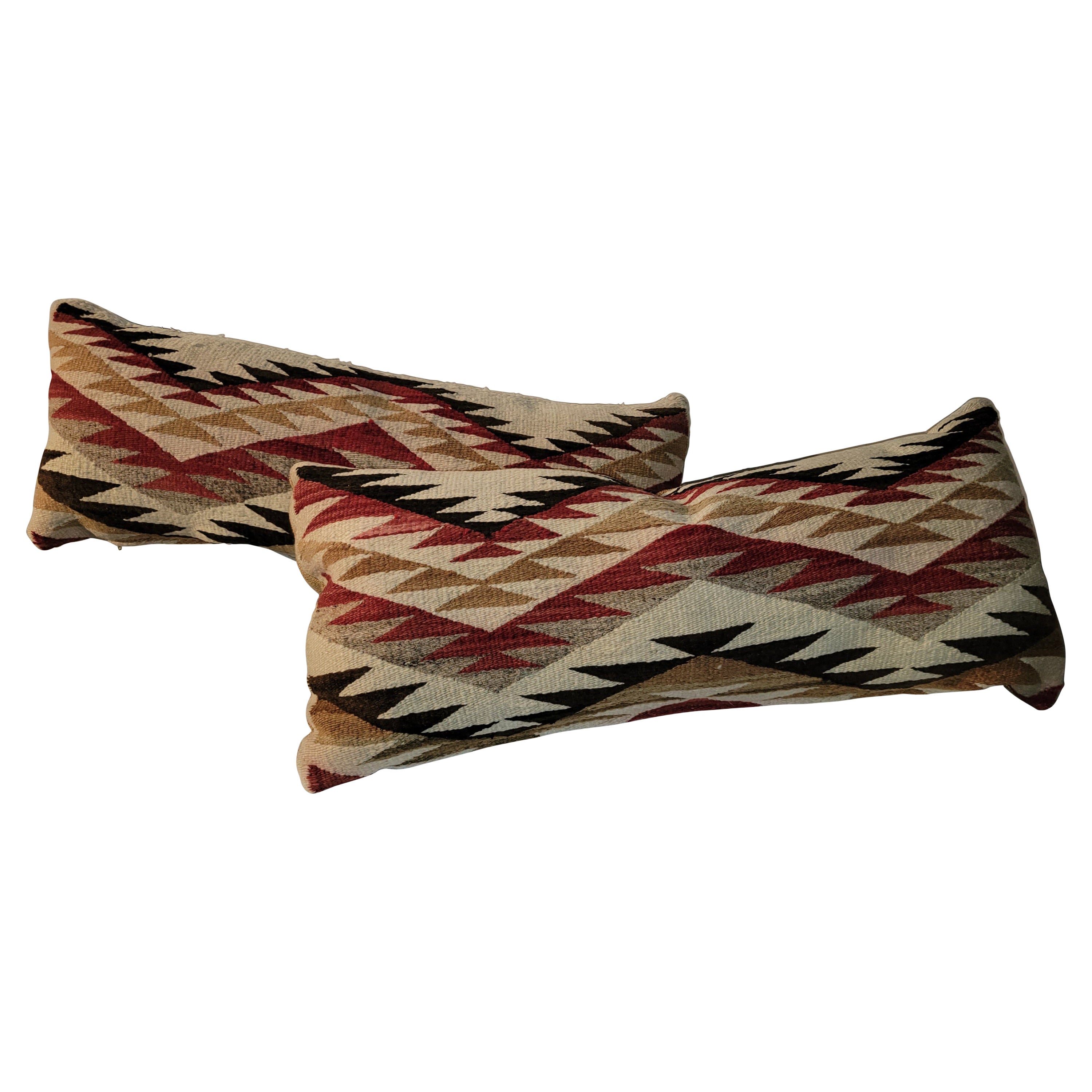 Navajo Indian Weaving Bolster Pillows