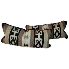 Pair of Indian Weaving Bolster Pillows
