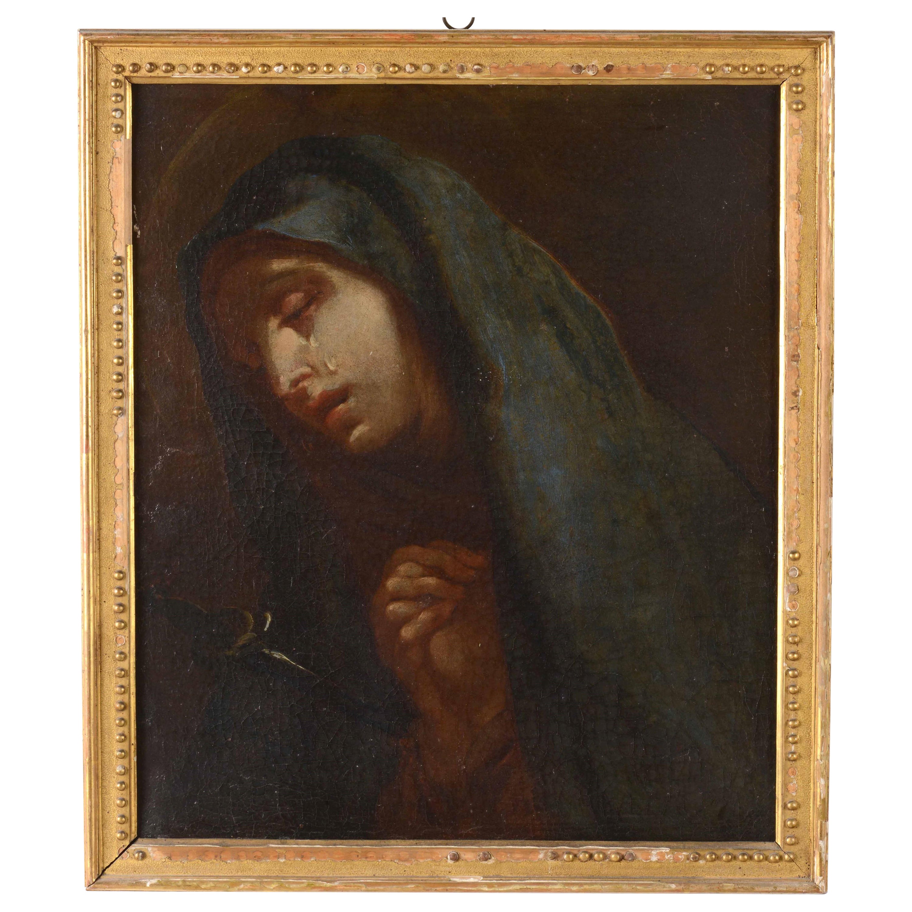 Southern Italian School 17th Century " Lady of Sorrows"