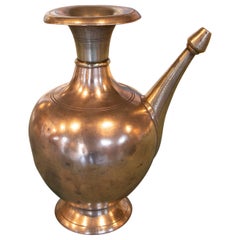 Théière simple en bronze Indu des années 1930