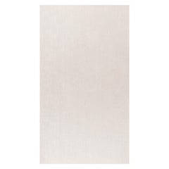 Tapis contemporain beige et blanc à nœuds hauts de gamme de Doris Leslie Blau