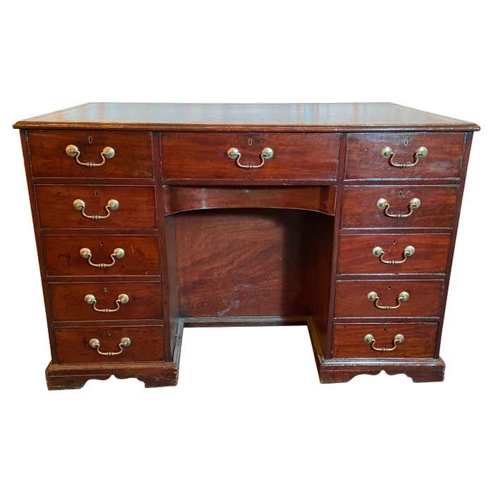 Antique English Georgian Mahogany Partner's / Architect's Desk, circa ...