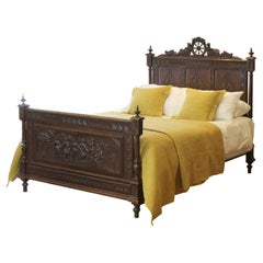 Oak Carved Antique Bed WK167