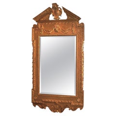 Miroir en bois doré d'époque George II du milieu du 18e siècle