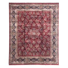 Fine Indian American Sarouk Design Carpet