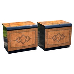 1970's Italian Laminated Nightstands