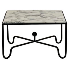 Chic Arabescato Marble 'Entretoise' Side or End Table by Design Frères