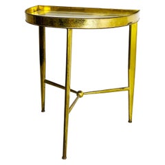 Italian Mid-Century Brass and Glass Console, 1950s