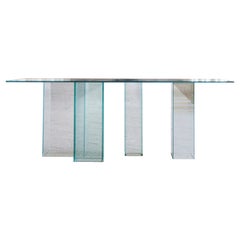 Vetro, Glass Table, Limited Edition Design by Raoul Gilioli