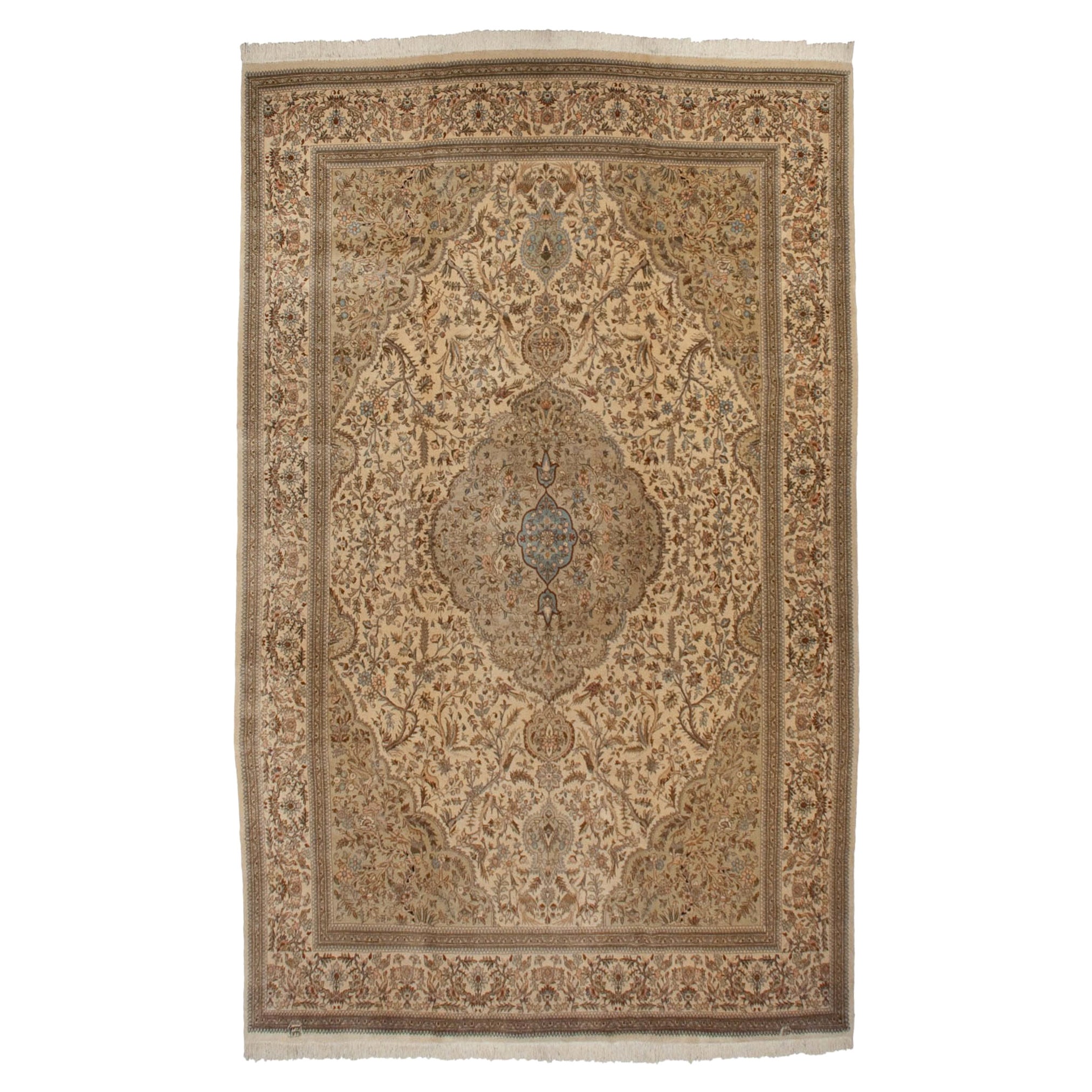 Vintage Tabriz Carpet For Sale