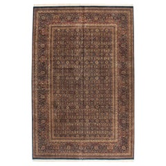 Vintage Indian Doroksh Design Carpet