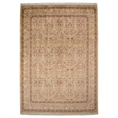 Vintage Pakistani Kerman Design Carpet