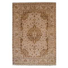 Nouveau tapis indien à motif Tabriz